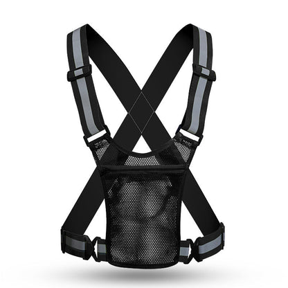 🦺✨ High-Visibility Reflective Vest – Practical Pocket, Comfortable Fit, and Total Safety for Day and Night Running 🌙🏃‍♂️