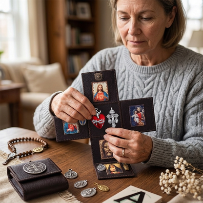 Portable Catholic Pocket Altar Pouch