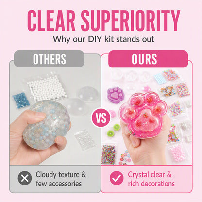 🐱 50% OFF NOW! 🧊 DIY Fried Ice Squishy Toy Kit – Cat claw design, squishy fun & creative – Perfect for sensory play & stress relief for kids ✨