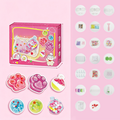 🐱 50% OFF NOW! 🧊 DIY Fried Ice Squishy Toy Kit – Cat claw design, squishy fun & creative – Perfect for sensory play & stress relief for kids ✨