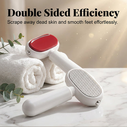 🦶✨50% OFF! 💨💅 Double-Sided Foot Scraper – Removes Calluses & Dead Skin Easily for Smooth, Baby-Soft Feet at Home. Over 41,728 Silky-Smooth Heels!✨