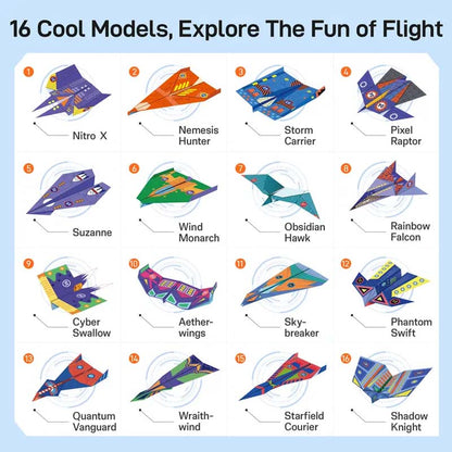 🎉 2026 Sale — Over 32 700 Sold!🔥 Creative DIY Paper Airplane Set For Kids