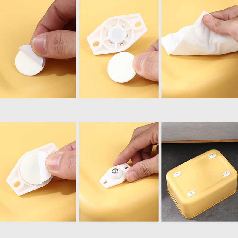 Universal 360° Rotating Self-Adhesive Wheels Set