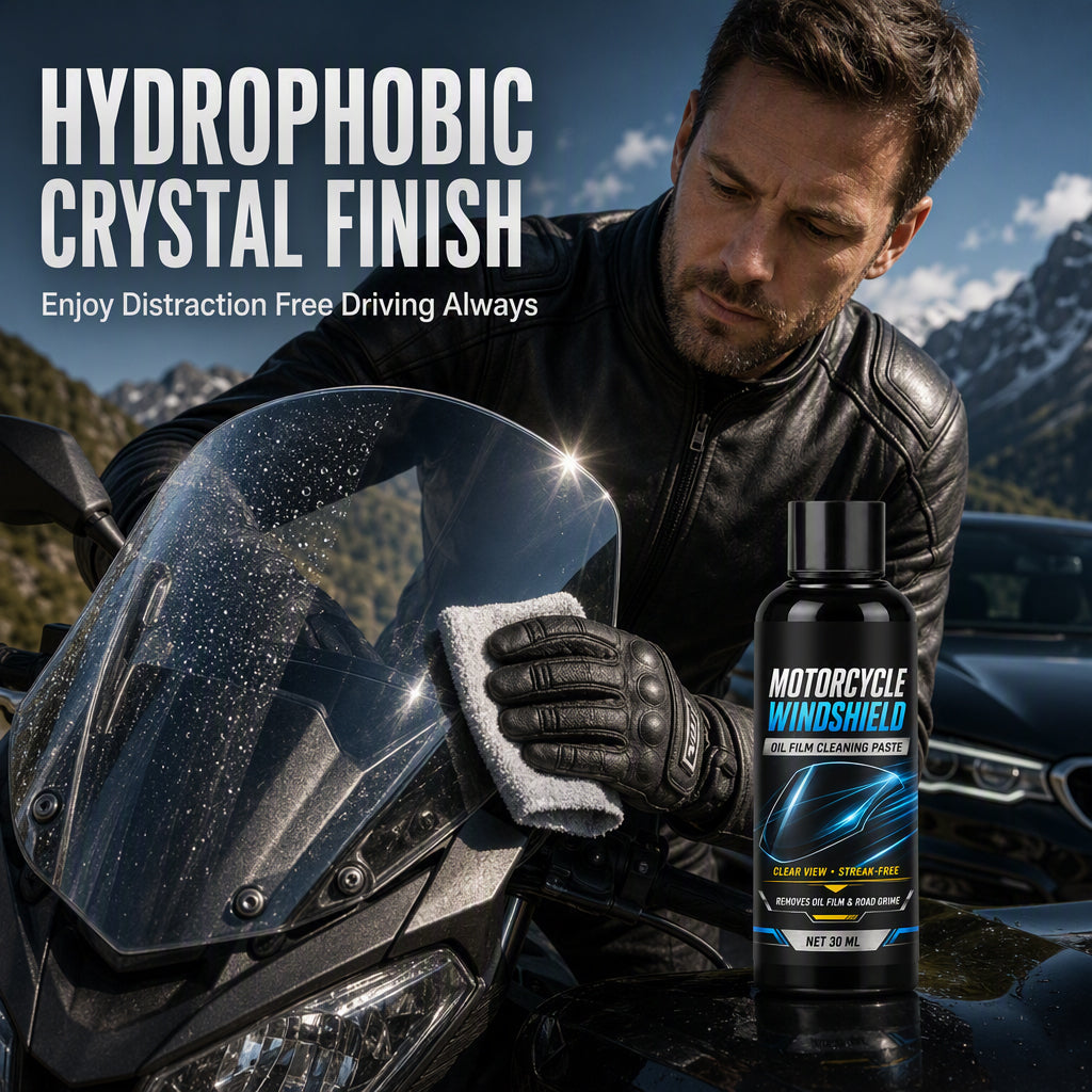 Motorcycle Windshield Oil Film Removal Paste