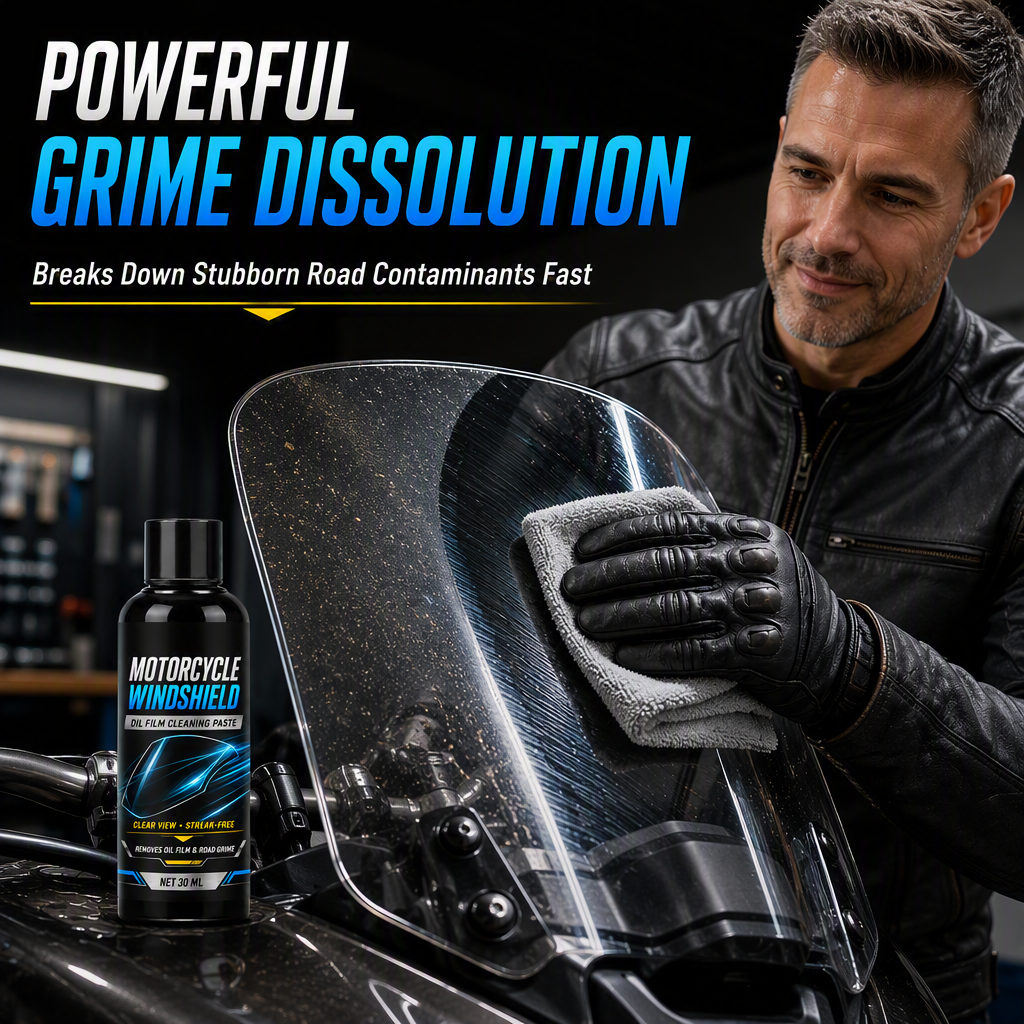 Motorcycle Windshield Oil Film Removal Paste