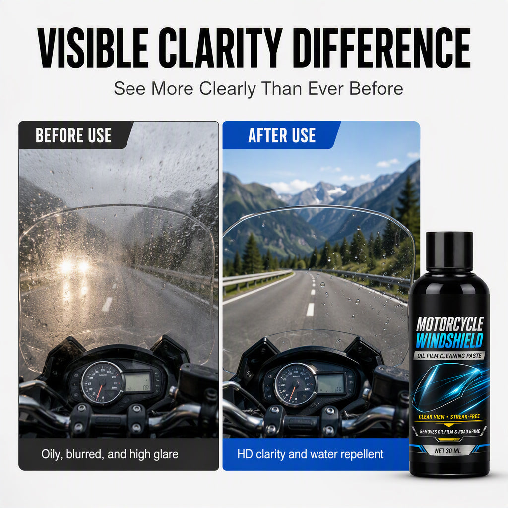 Motorcycle Windshield Oil Film Removal Paste