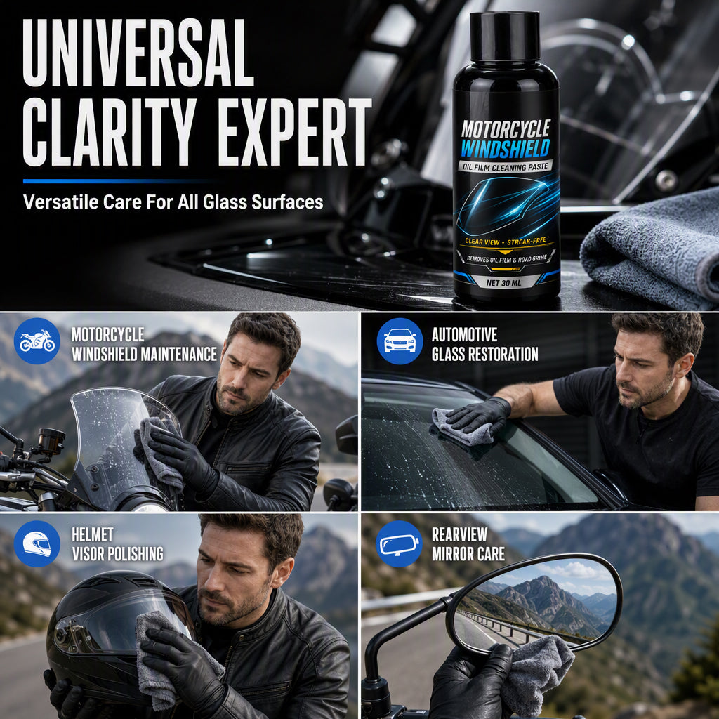 Motorcycle Windshield Oil Film Removal Paste