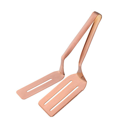 Stainless Steel Steak Tongs with Serrated Edge