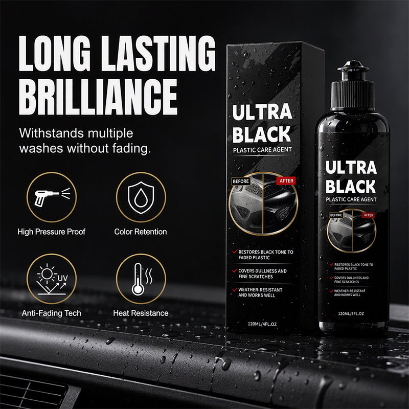 Car Plastic Restorer 120ml Black Trim Care Agent for Auto Detailing