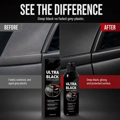 Car Plastic Restorer 120ml Black Trim Care Agent for Auto Detailing