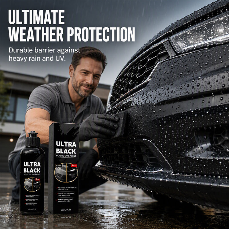 Car Plastic Restorer 120ml Black Trim Care Agent for Auto Detailing