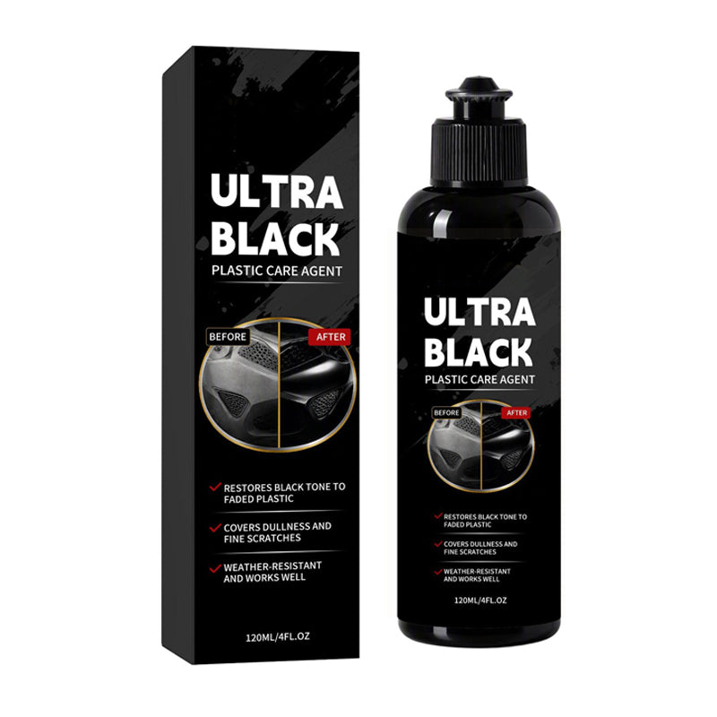 Car Plastic Restorer 120ml Black Trim Care Agent for Auto Detailing