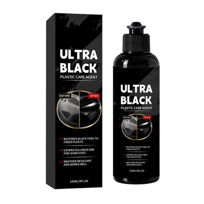 Car Plastic Restorer 120ml Black Trim Care Agent for Auto Detailing