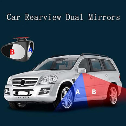 🚗 Dual-View Blind Spot Mirror for Easier Parking & Wheel Visibility