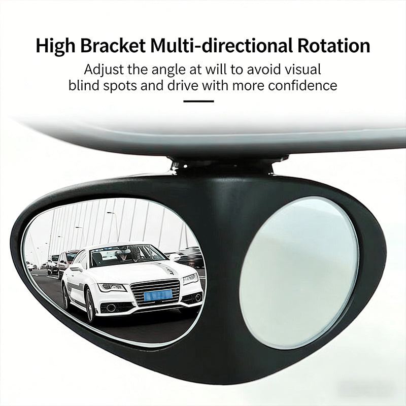 🚗 Dual-View Blind Spot Mirror for Easier Parking & Wheel Visibility