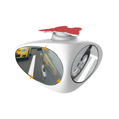 🚗 Dual-View Blind Spot Mirror for Easier Parking & Wheel Visibility