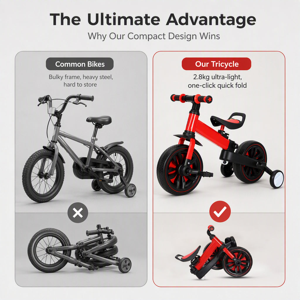 3-in-1 Kids’ Tricycle Balance Bike