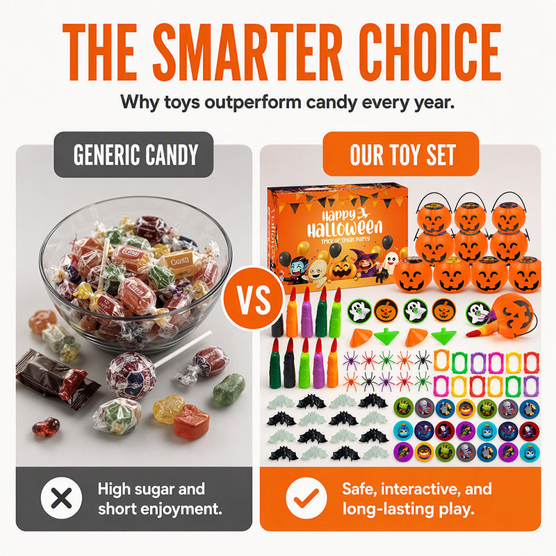 📢📢50% OFF !! ⏰Halloween Toy Assortment Party Favor Set