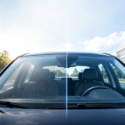 2-in-1 Oil Film Remover for Car Windows – Removes Grease & Grime | For Clearer Visibility & A Clean Windshield ✨