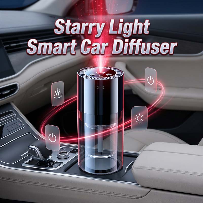 Smart Car Oil Diffuser with Starry Light