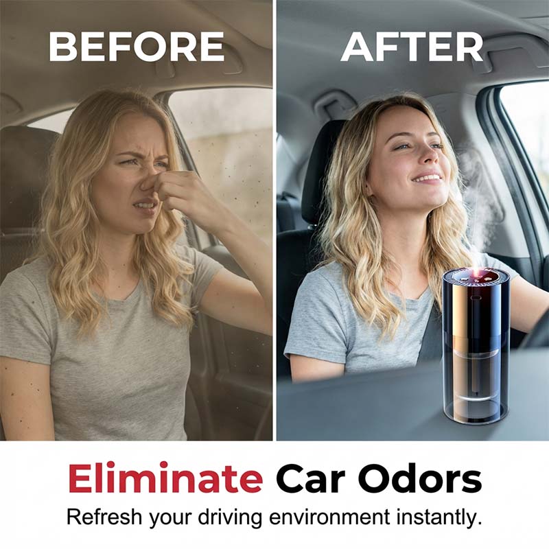 Smart Car Oil Diffuser with Starry Light