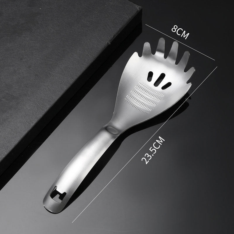 🥄 Stainless Steel Cooking Spoon with Strainer, Masher & More