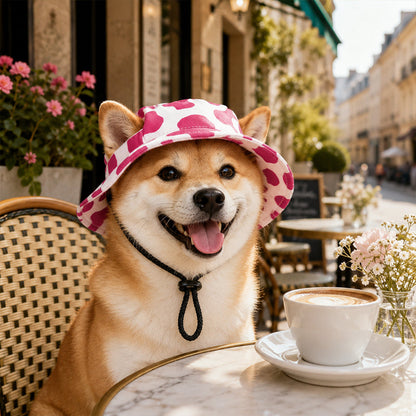 Summer Puppy Bucket Hat with Ear Holes