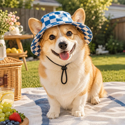 Summer Puppy Bucket Hat with Ear Holes