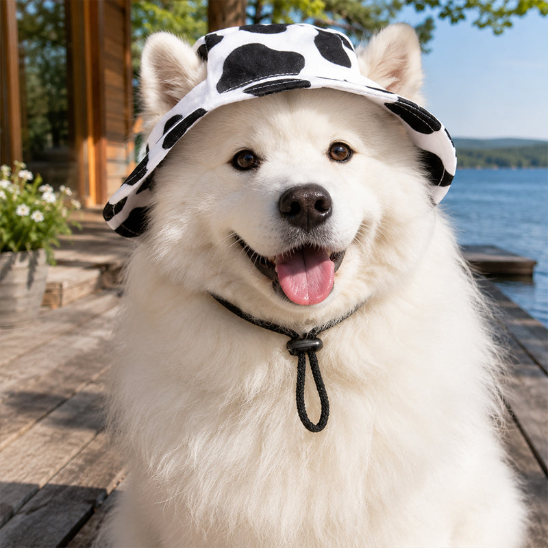 Summer Puppy Bucket Hat with Ear Holes