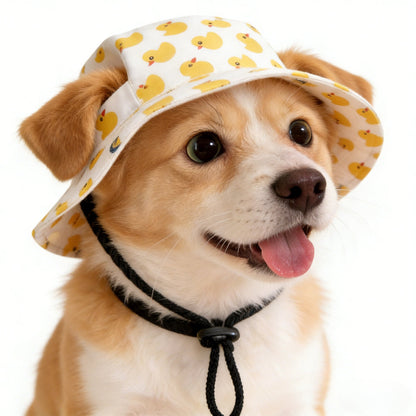 Summer Puppy Bucket Hat with Ear Holes