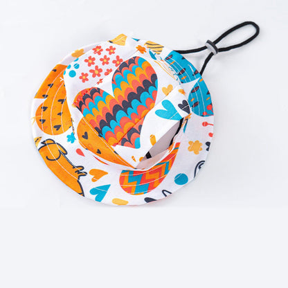 Summer Puppy Bucket Hat with Ear Holes