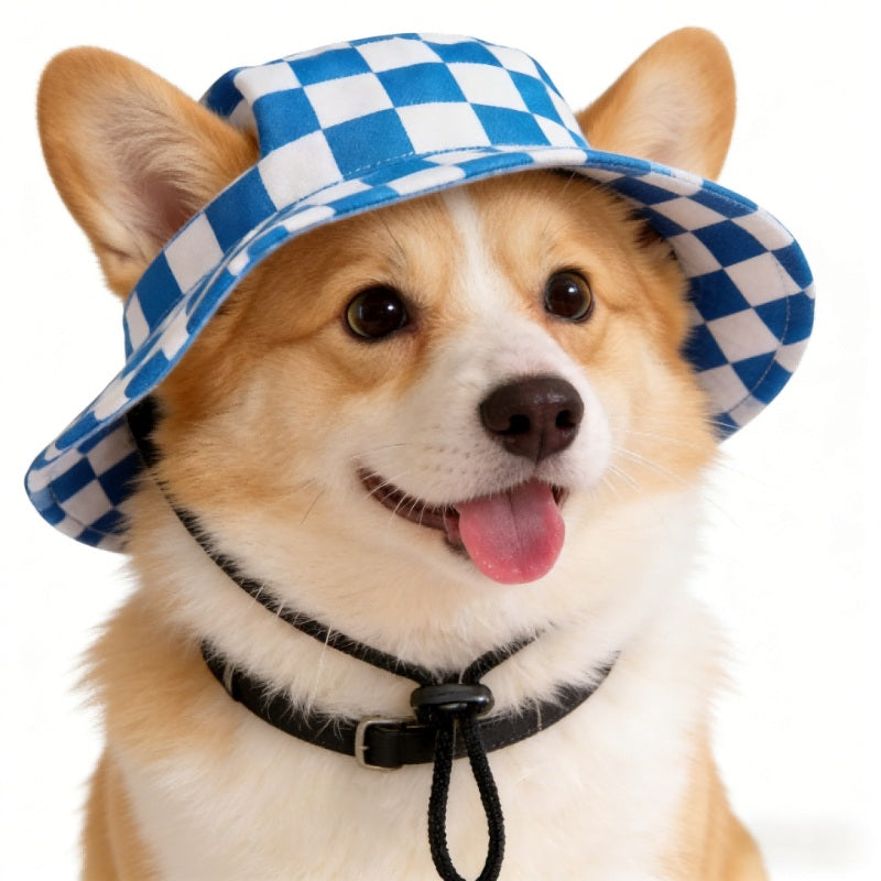 Summer Puppy Bucket Hat with Ear Holes