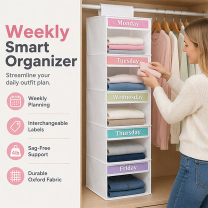 5-Shelf Hanging Closet Organizer