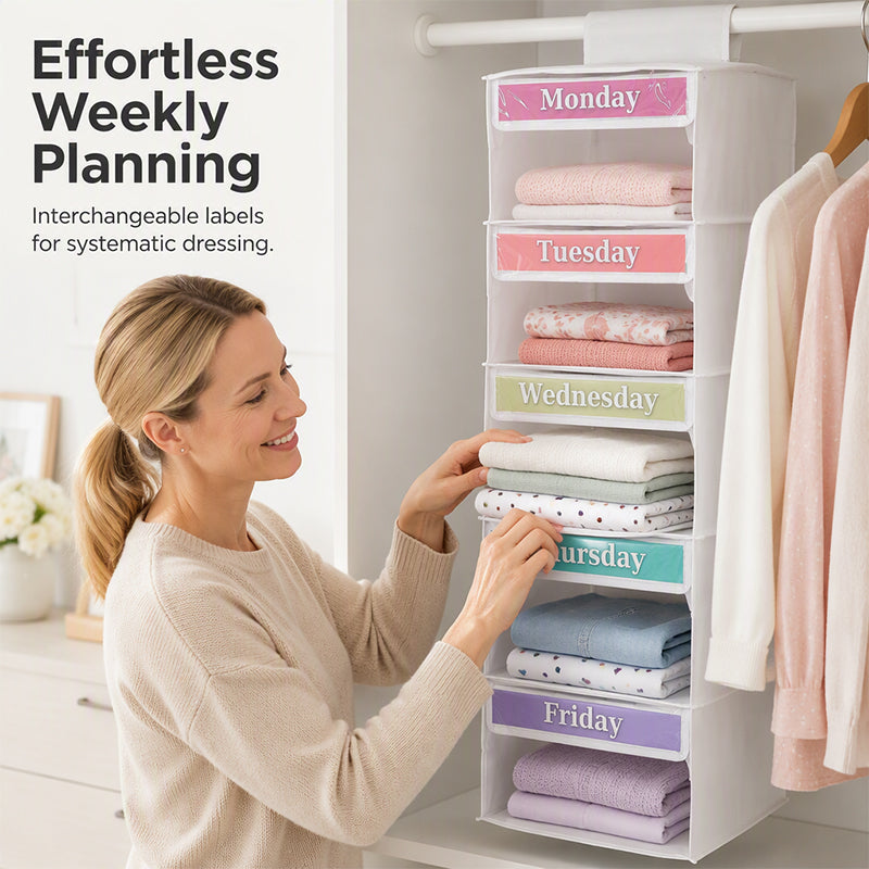 5-Shelf Hanging Closet Organizer