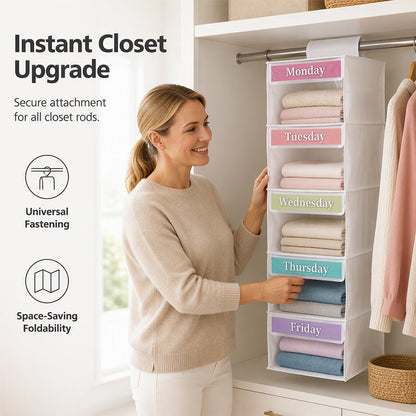 5-Shelf Hanging Closet Organizer