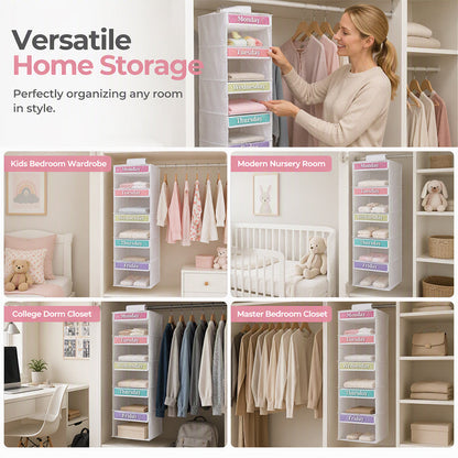 5-Shelf Hanging Closet Organizer