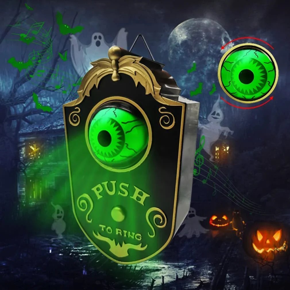 🎃 Best Sellers for Halloween 2026! 😈 Doorbell shaped like a one-eyed demon
