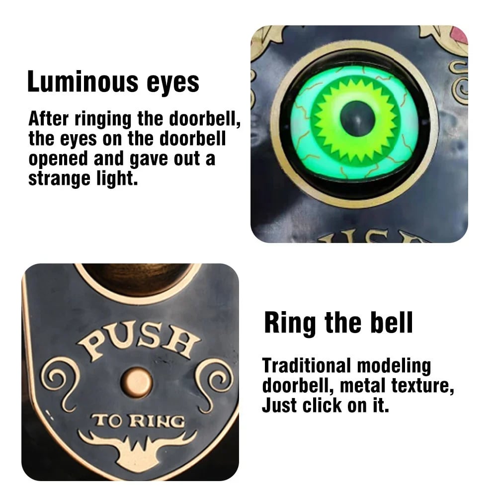🎃 Best Sellers for Halloween 2026! 😈 Doorbell shaped like a one-eyed demon