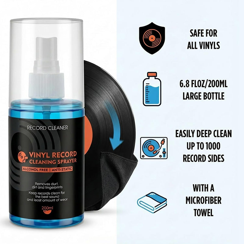 Anti-Static Vinyl Record Cleaning Spray