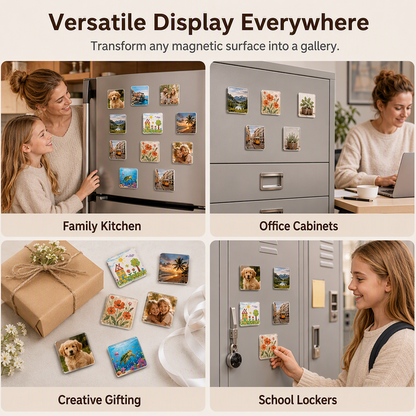 Clear Acrylic DIY Fridge Magnet Kit
