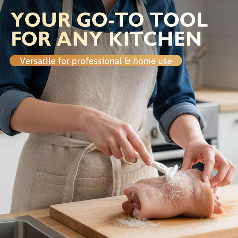 Professional Pork Hair Scraper with 10 Blades