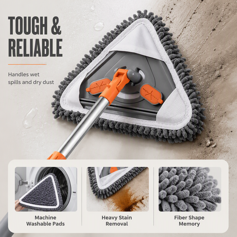 ⏳Time-Limited Special⏰Triangular Cleaning Mop with Extendable Pole