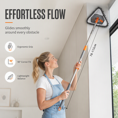 ⏳Time-Limited Special⏰Triangular Cleaning Mop with Extendable Pole