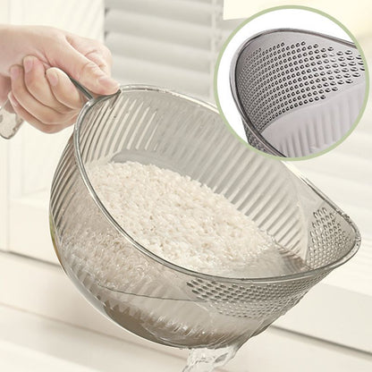 📢📢50% OFF & In Stock⏰ Wash Rice Without Losing a Grain – Fine Mesh Colander Bowl with Handle. UK Stock ✨