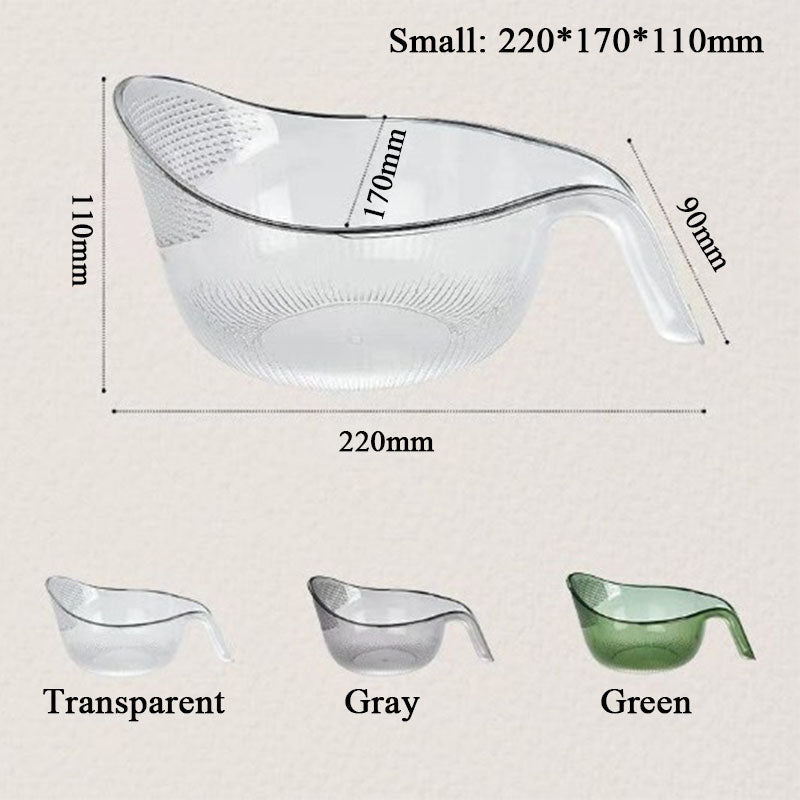 📢📢50% OFF & In Stock⏰ Wash Rice Without Losing a Grain – Fine Mesh Colander Bowl with Handle. UK Stock ✨