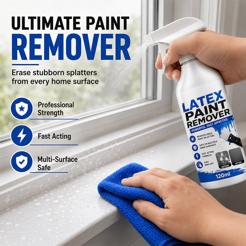 🧽 Fast-Acting Latex Paint Remover Spray – Dissolves Dried Paint in Seconds Without Scratching | LIMITED TIME 🔥