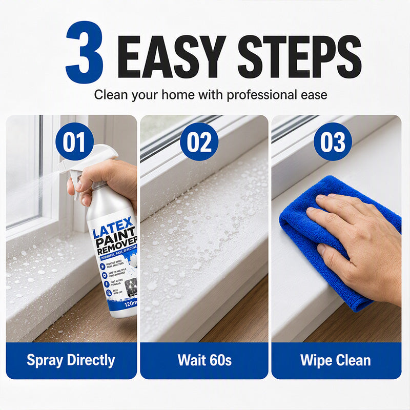 🧽 Fast-Acting Latex Paint Remover Spray – Dissolves Dried Paint in Seconds Without Scratching | LIMITED TIME 🔥