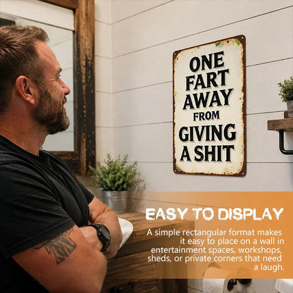 🤣50% OFF | Funny Vintage Metal Wall Sign – Hilarious Quote, Perfect Man‑Cave & Bar Conversation‑Starter Decor!