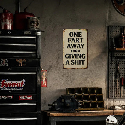 🤣50% OFF | Funny Vintage Metal Wall Sign – Hilarious Quote, Perfect Man‑Cave & Bar Conversation‑Starter Decor!