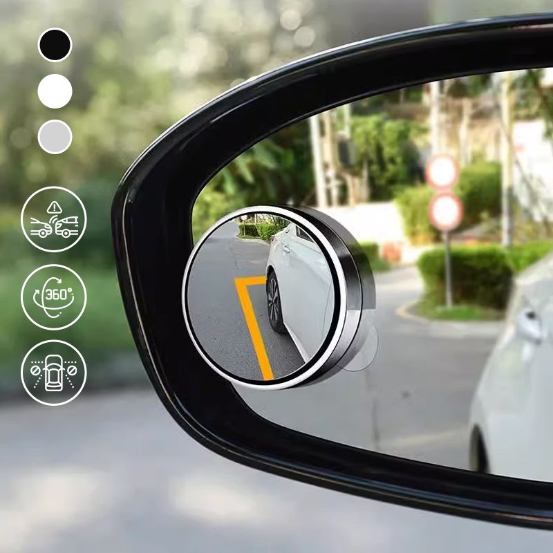 💥 BUY 1 GET 1 FREE – 🚗 360° Convex Blind Spot Mirror – Adjustable Car Side Mirror